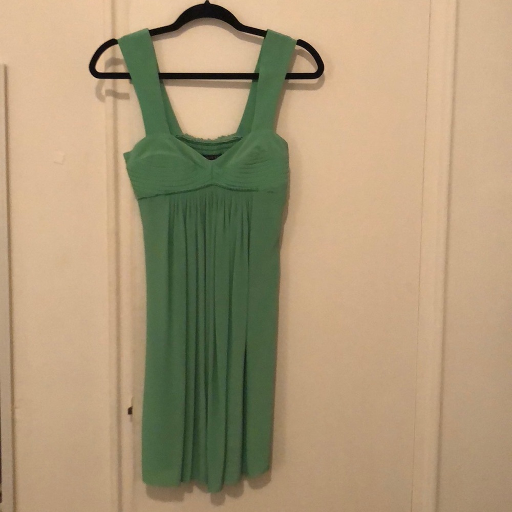 Green black halo dress